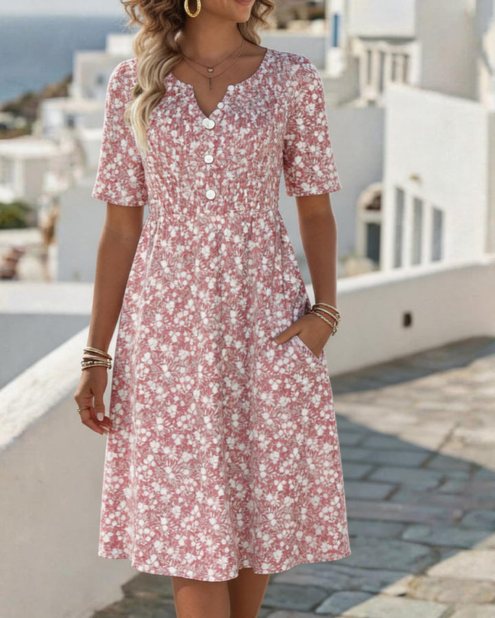Carmen | Άνετο και ελαφρύ floral midi φόρεμα