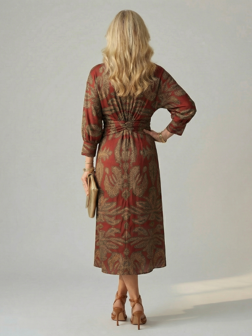 Lune | Φυσικό Φόρεμα Wrap Midi