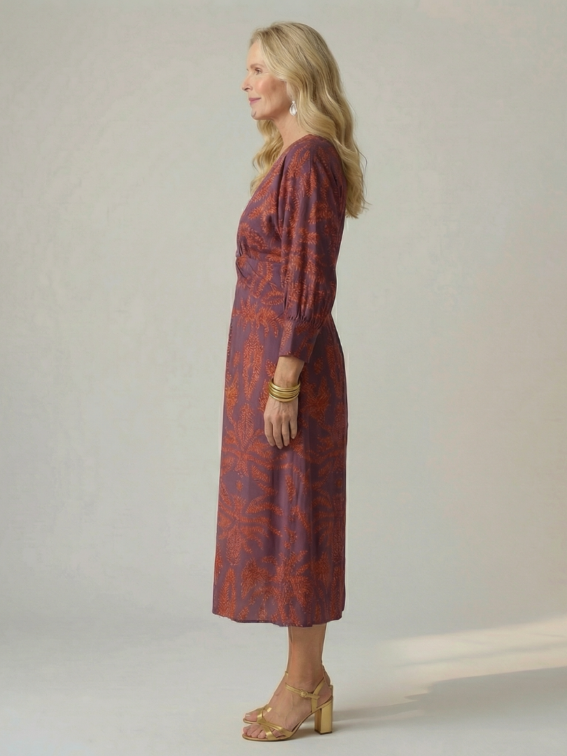 Lune | Φυσικό Φόρεμα Wrap Midi