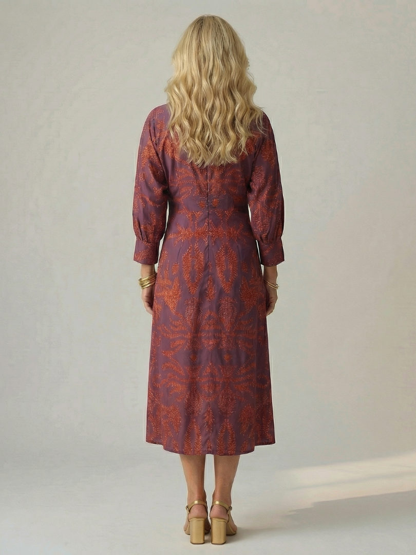 Lune | Φυσικό Φόρεμα Wrap Midi