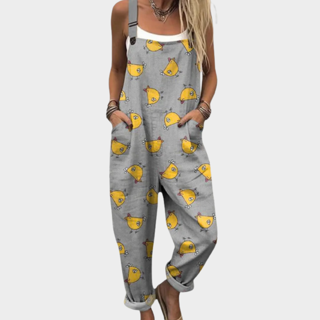 Comfortable Printed Jumpsuit