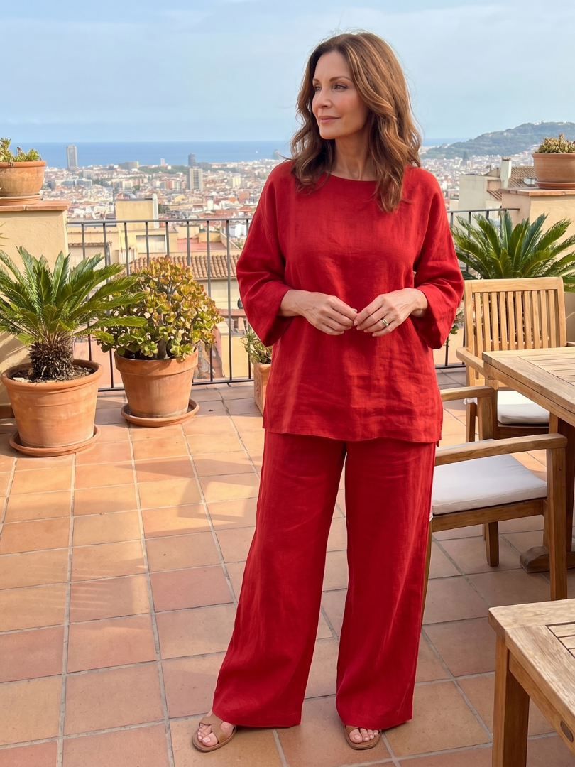 Προύε | Σετ Τουνίκ Oversized με Παντελόνι Φαρδύ