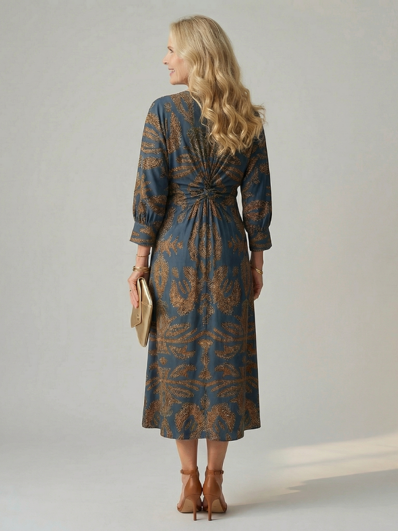 Lune | Φυσικό Φόρεμα Wrap Midi