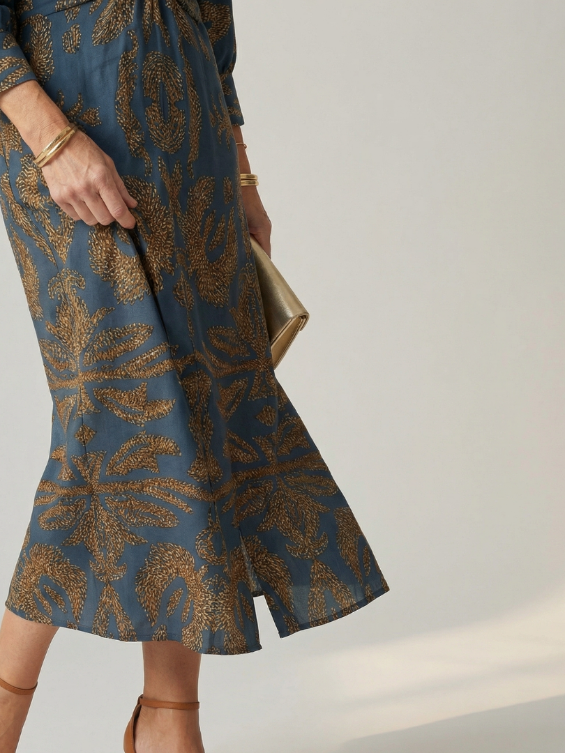 Lune | Φυσικό Φόρεμα Wrap Midi
