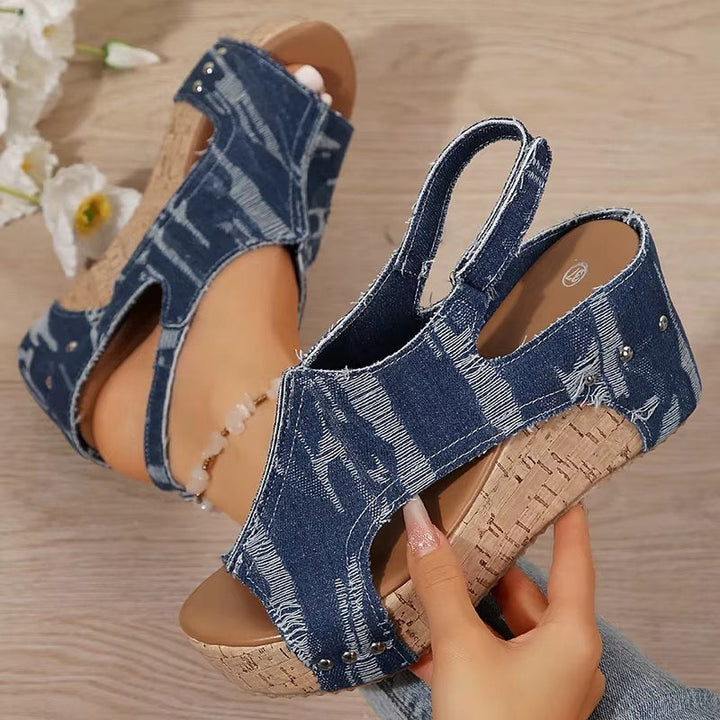 Deni - Wedge Sandals