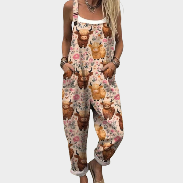 Comfortable Printed Jumpsuit