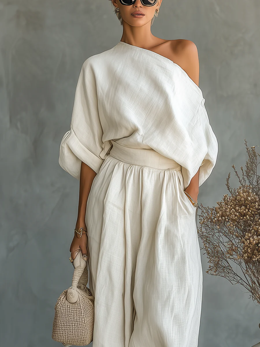 Ariadna™ | Σετ Δύο Τεμαχίων με Σχέδιο Χωρίς Ώμους