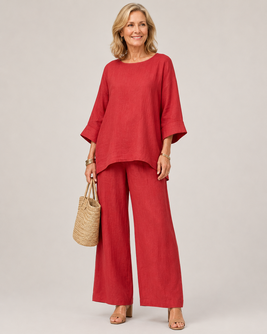 Προύε | Σετ Τουνίκ Oversized με Παντελόνι Φαρδύ