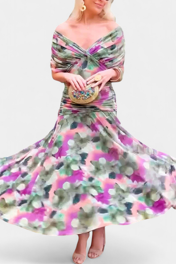 Amaris - Elegant Off-Shoulder Dress